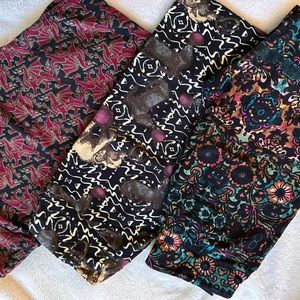 Gently Used LuLaRoe OS Leggings Lot of 3